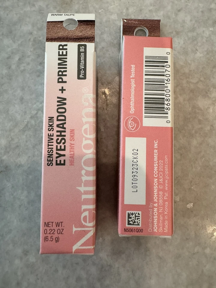 Neutrogena Sensitive Skin Eyeshadow + Primer - Warm Taupe .22oz X 2 - NEW - Image 4 of 4