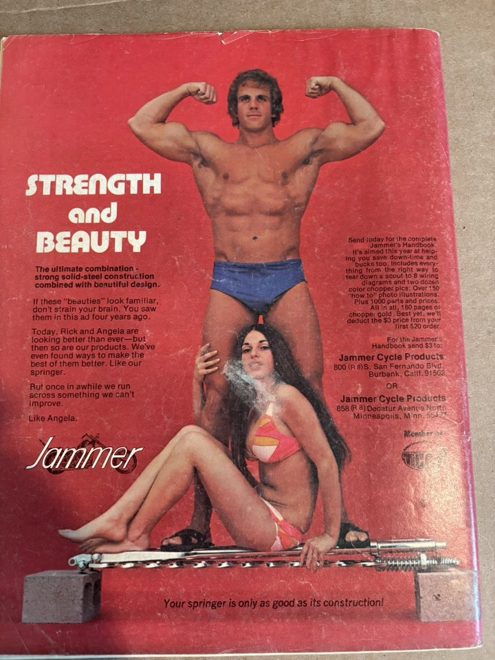 Easyriders May 1976 Vintage Motorcycle Magazine David Mann Centerfold Intact - Image 3 of 3