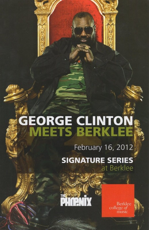 George Clinton Meets Berklee - Official Program 2/16/2012