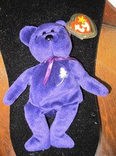 Ty Beanie Babies Princess Diana Bear Toy 1997 With Original Tag