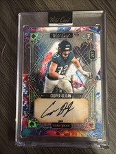 2024 Wild Card 5 Card Draw Cooper Dejean 2/2 Auto Tie-dye Rainbow Foil