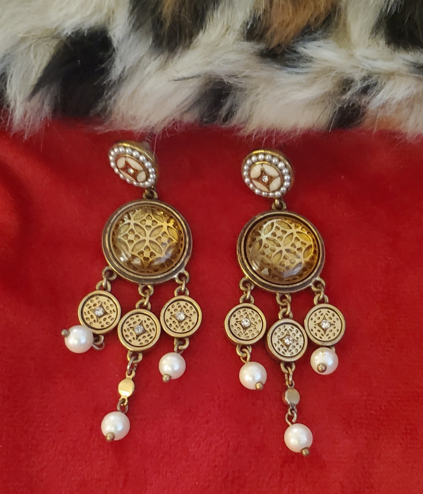 Chicos Beautiful Dangle Statement Earrings. Excel… - image 1