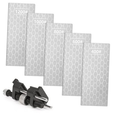Chisel Sharpening Kit Honing Guide & 5 Diamond Sharpening Stones, Adjustable