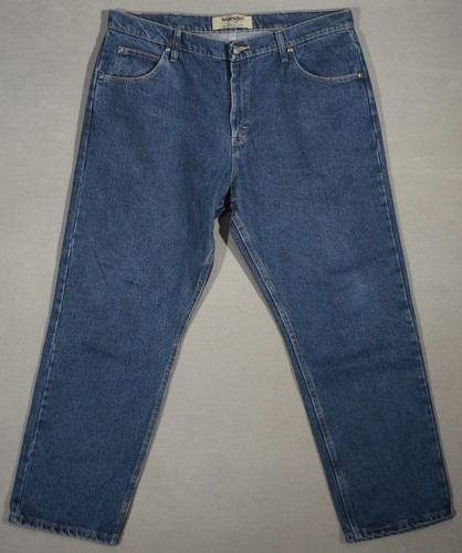 WD01417 AMAZING ***WRANGLER*** AUTHENTICS STRAIGHT LEG JEANS 37X30 (msr 38"x30") - Picture 1 of 6