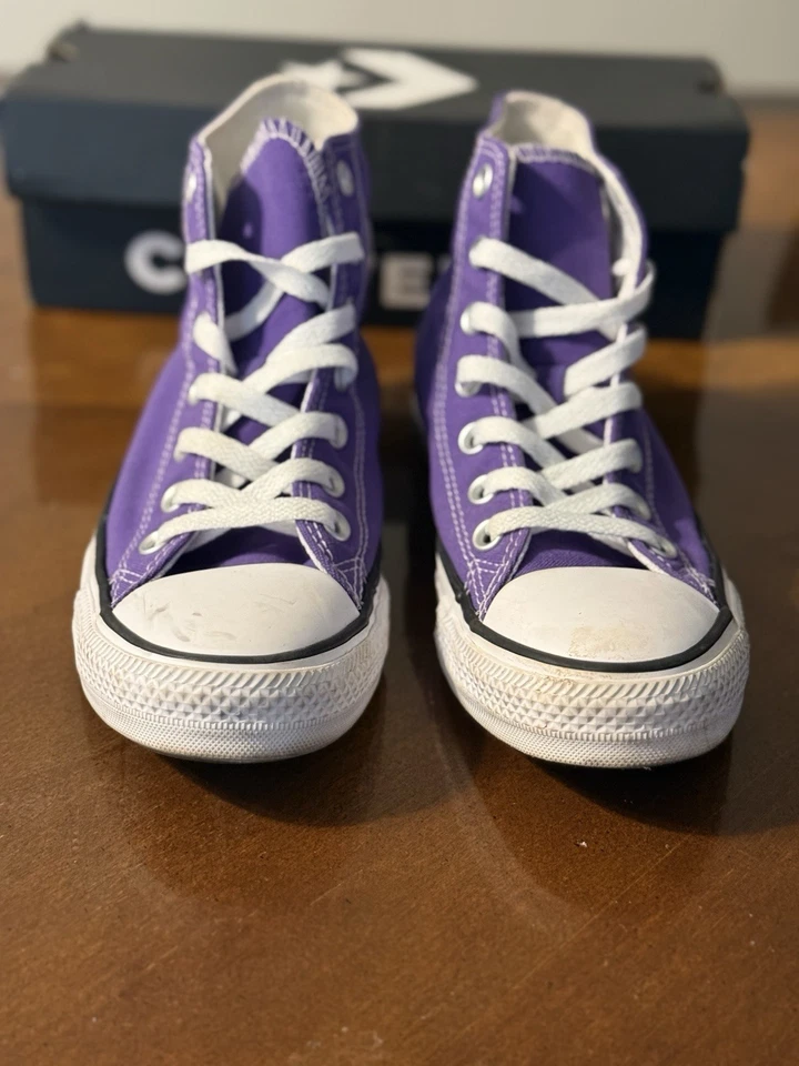 Zapatillas Converse Chuck Taylor All Star High Top Púrpura con Caja Foto 2 de 4