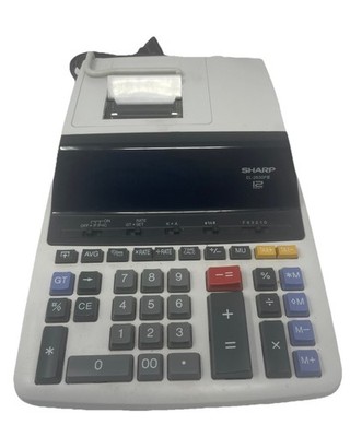 Sharp EL-2630PIII Printing Calculator 12 Digit Desktop Adding Machine Tested