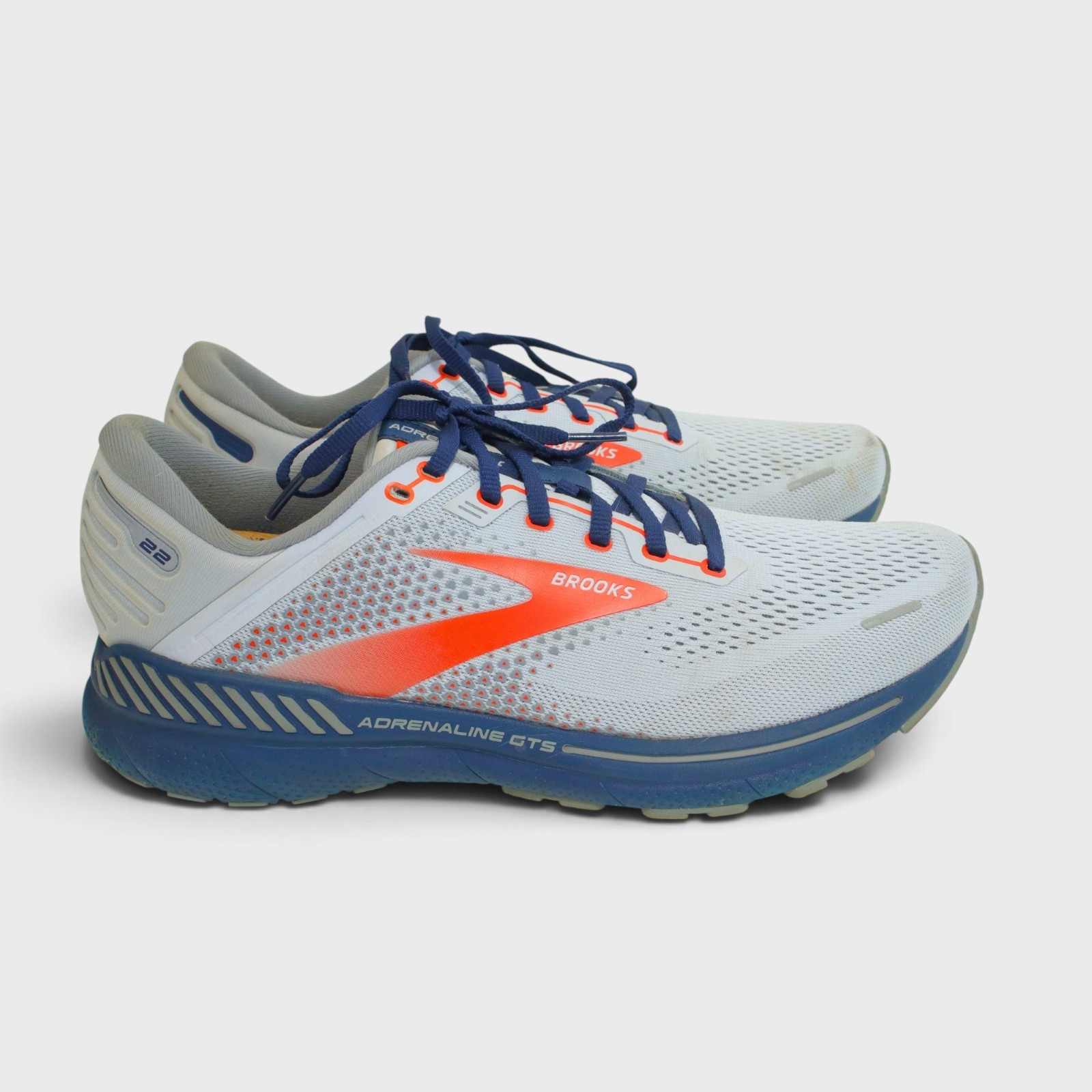 Brooks Adrenaline GTS 22 Running Shoes Mens 10 D Gray GuideRails 1103661D004