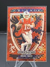 2025 Rookies & Stars - #29 Drake Maye - Crusade - Red Plaid Prizm - Patriots