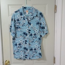 C C CALIFORNIA - Floral Surf Aloha Hawaiian Mens Sz L. Shirt