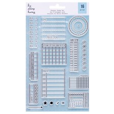 American Crafts Clear Stamp Set 16pc-Planner Stamp Set