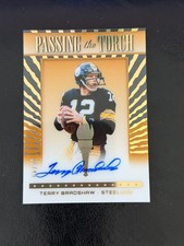 2022 Panini Clearly Donruss Terry Bradshaw On Card Auto Autograph /49 HOF