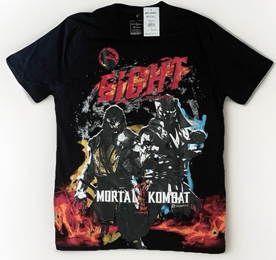 Mortal Kombat 1 Game Scorpion & Sub-Zero SouthPole Youth Sz XL Blk Graphic Shirt