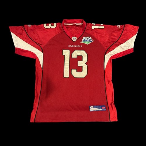 Reebok NFL On Field Jersey Arizona Cardinals #13 Kurt Warner Men’s Size 52