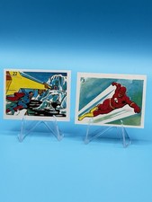1986 Reyauca Venezuelan DC Super Amigos Album Sticker Card Superman & Flash