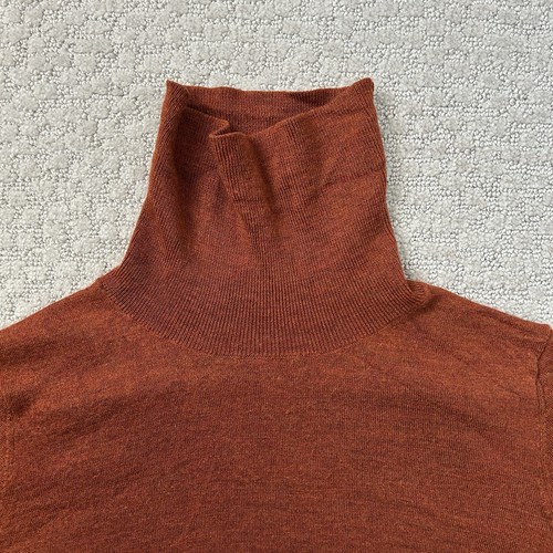 Pendleton Pullover Damen Large Merinowolle Rollkragen Strick Burnt Orange - Bild 3 von 9