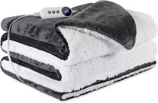 Electric Heated Blanket 72x84   Full Size, 9 Levels, Auto Off, Washable