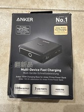 Anker 100W Charging Base 4 Ports Charge for Prime Power Bank/iPhone 15/MacBook