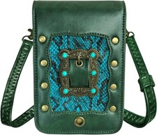 Larswon Belt Pouch Renaissance Bag Medieval Leather Ren Faire Small Green - Gem