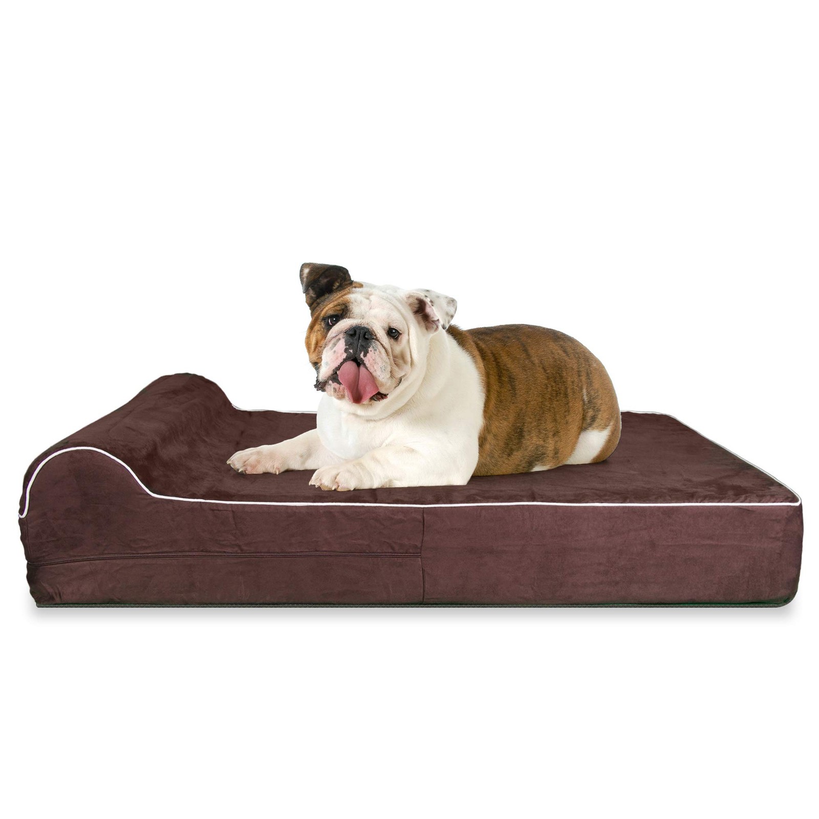 5.5 Inch Thick Orthopedic Memory Foam Dog Bed with Pillow - Easy Wash