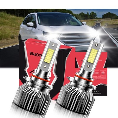For Ford Edge 2007-2023 Car Front LED Headlight Kit Bulb High Beam Bright White