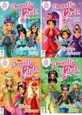 Dress-Up Girls Paper Dolls - Magical, Princess. Blossom, Enchanted - Books