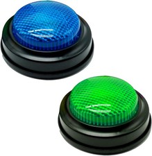 2-Pack Buzzers for Trivia Games, Answer Buzzers for Classroom