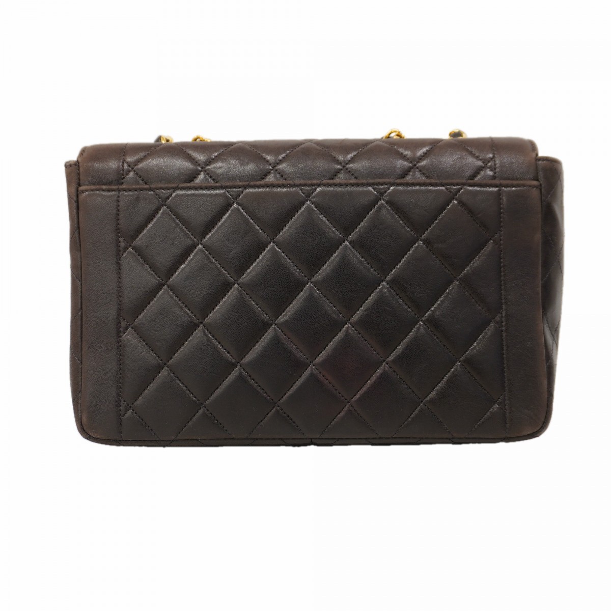 Auth [6ba1137] CHANEL Shoulder Bag Matrasse WChain Lambskin Black Gold metal... thumbnail 15