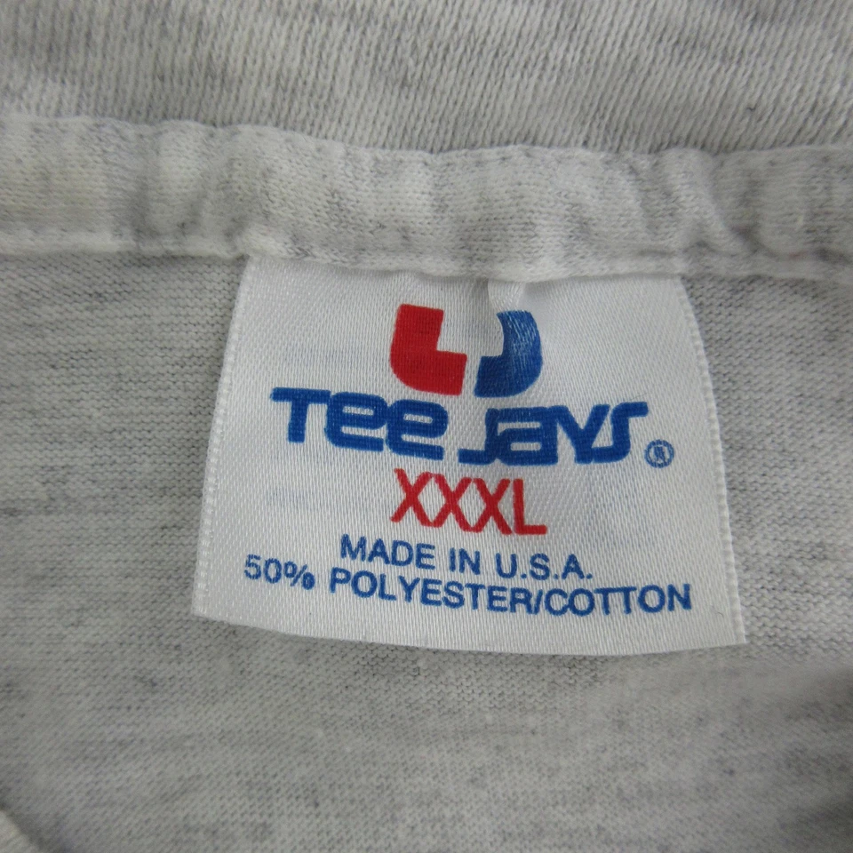 Vintage Buffalo Sabres Shirt Tee Mens 3XL Gray NHL Hockey Made USA 1993 90s - Image 3 of 4