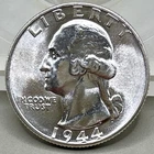 1944 Washington Silver Quarter - Pristine Gem BU +++