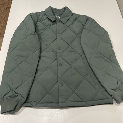 Uniqlo PUFFTECH Relaxed Jacket Quilted Olive XS