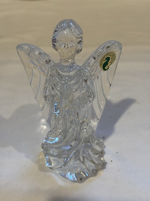Waterford Crystal “Guardian Angel” Sculpture #14930 6" Tall. Spirituality Angel.