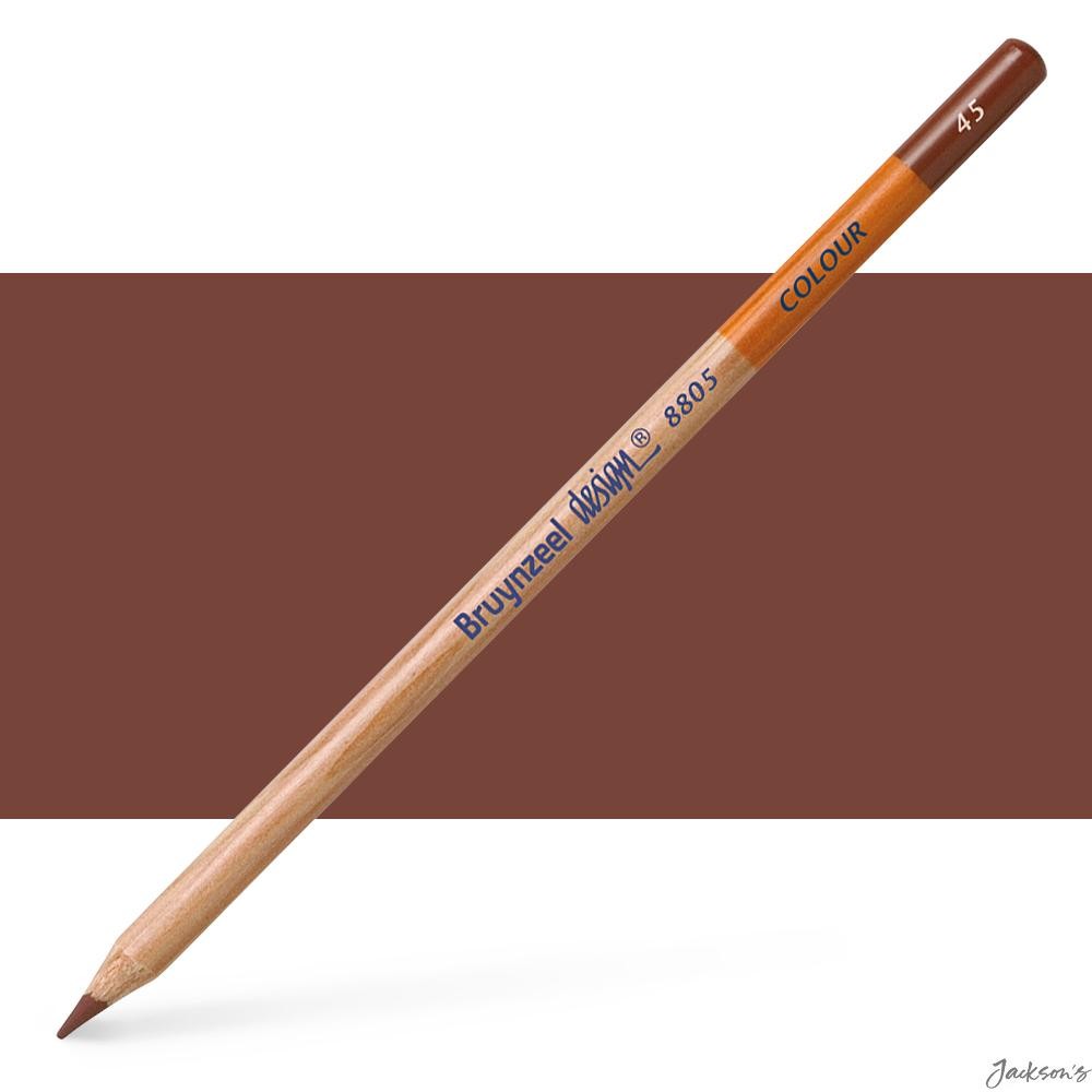 Bruynzeel Design Colour Pencil Cedar Wood Havana Brown For Drawing