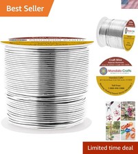 Versatile 100 FT 18 Gauge Aluminum Wire - Perfect for Jewelry and Sculpting