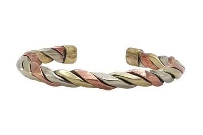 Drei Metalle Armreif, schmall, Nepaldesign 4 102212 - Bild 1 von 4
