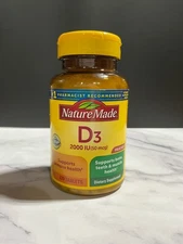 Nature Made Vitamin D3 - 2000 IU (50mcg) - Value Size 220 Tablets - Ex: 12/25
