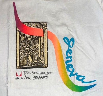 Herman Miller Eames Geneva Tee XL Signed Newhouse Shepherd Vintage 90s