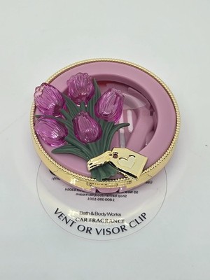 Bath Body Works Tulips Bouquet Fragrance Scentportable Holder Vent or Visor Clip