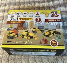 7 In 1 Construction Vehicle Builder Series With Play Mat