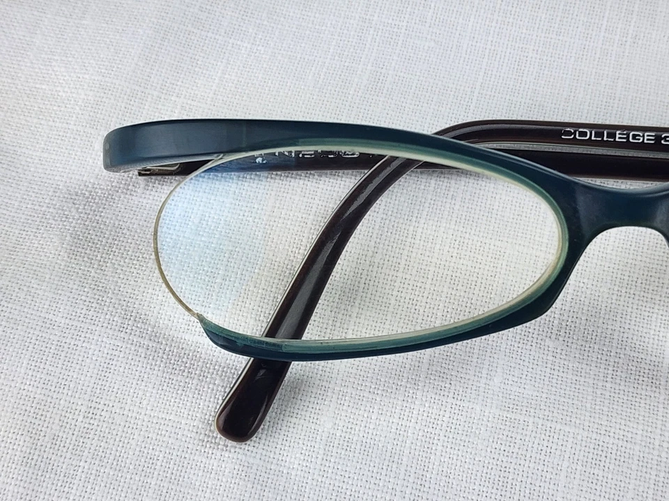 Marco de gafas Neostyle College 309 616 50018/16-135 mm verde azulado/marrón de colección solo RARO Foto 2 de 4