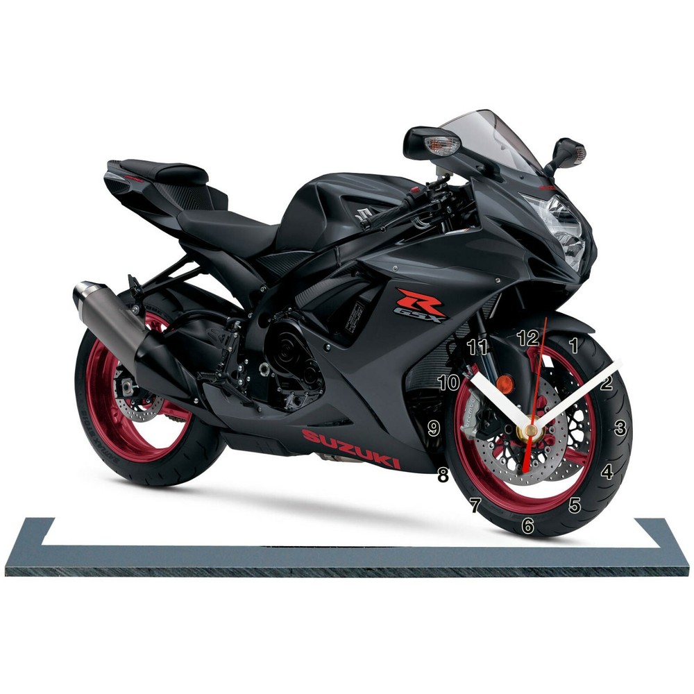 Model Cars, Suzuki gsx-r-600-07 with clock 11,8x 7,8 inches