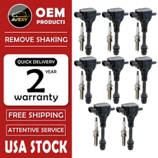 8Pack Ignition Coil Spark Plug for 04-07 Nissan Armada Titan Infiniti 5.6L UF510