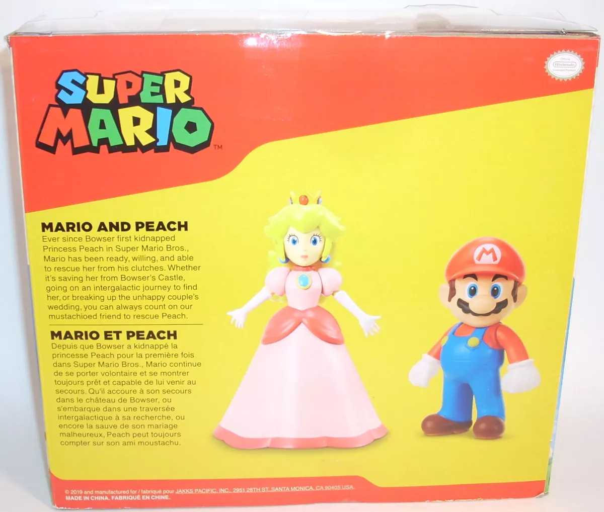 Super Mario Nintendo 4 Figure 2 Pack: Mario & Peach