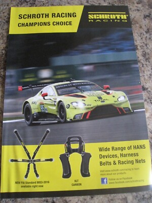 SCHROTH RACING CHAMPIONS AUSWAHL HANS GERÄTE WERBUNG A4 GRÖSSE DATEI 12