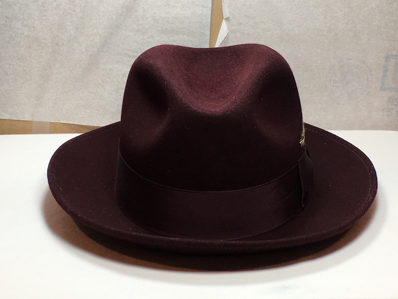 New with Tag Capas Untouchable Fedora Men's Brim 2 1/2'' Black-Grey-Burgundy-Bk