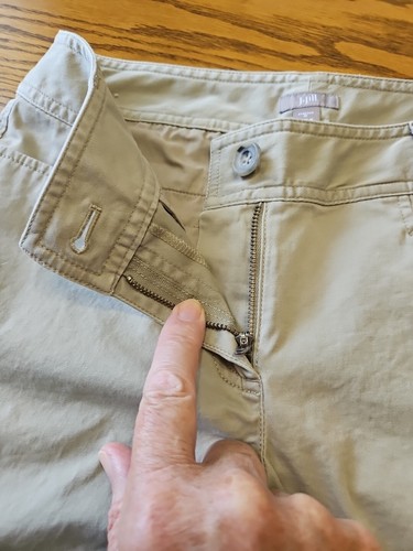 J Jill Womens Shorts Size 6 Genuine Fit Below Waist Khaki Cotton Mix Spandex - Picture 4 of 13