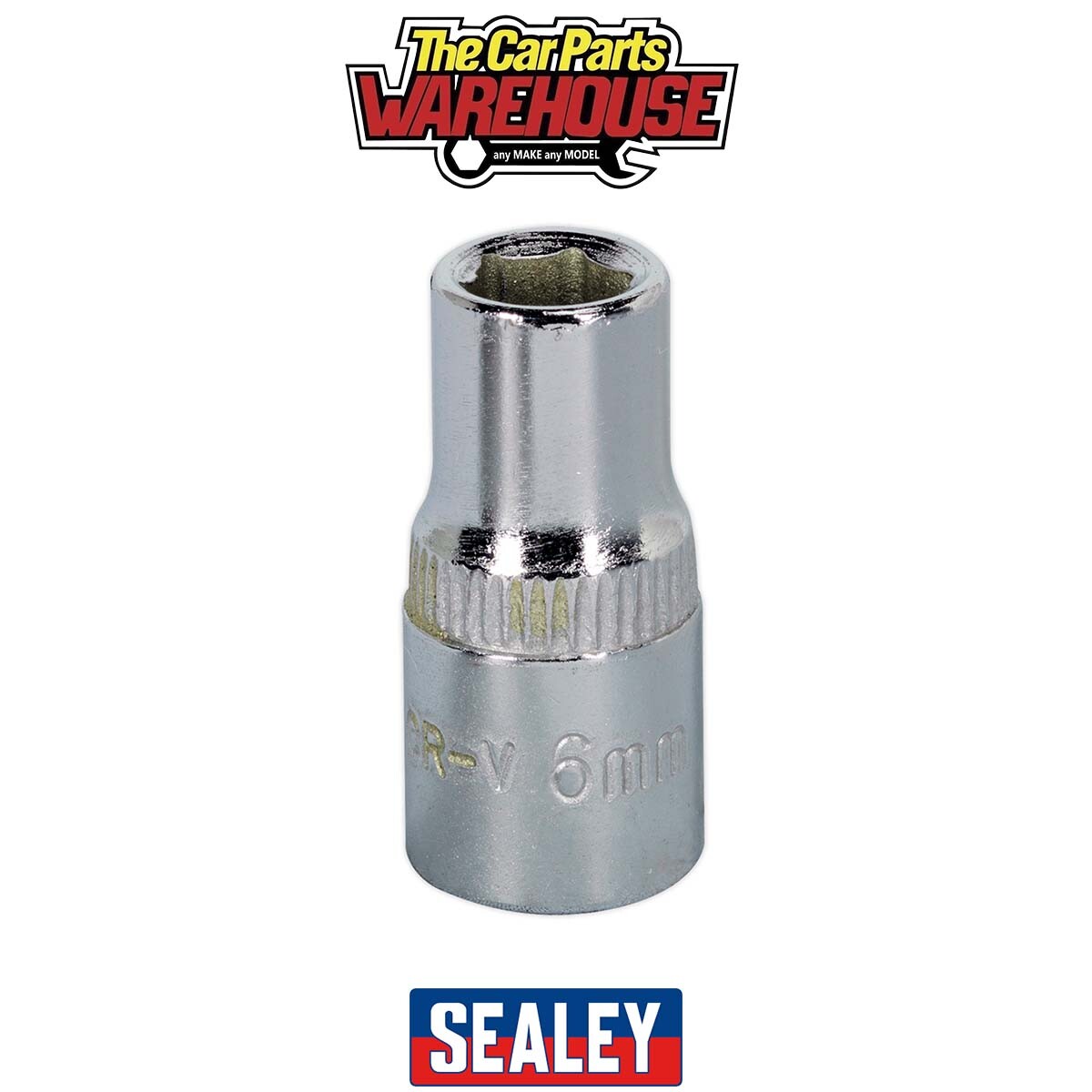 Sealey SP1406 Premier Fully Polished Socket 1/4""Sq Drive 6mm