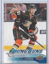 2016-17 Upper Deck UD Canvas Young Guns YG Rookie RC Jacob Larsson #C220