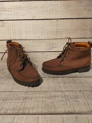 bottines Vintage Aigle Cuir De Suède Fauve 40 - Photo 1/4
