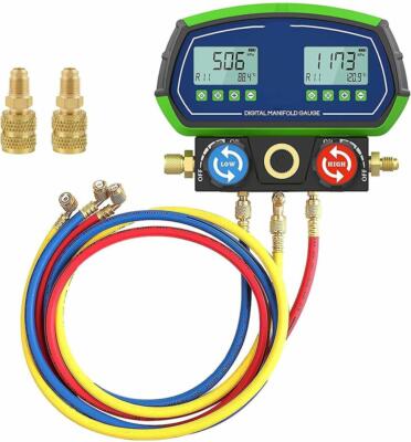 KFZ Digital Kältemittel Manometer Set Klimaservicegerät Monteurhilfe Kältemittel