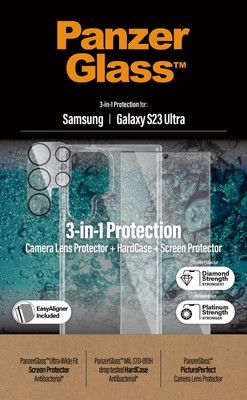 PanzerGlass HardCase + Screen Protector Samsung G. S2023 Ultra Transparent Neu